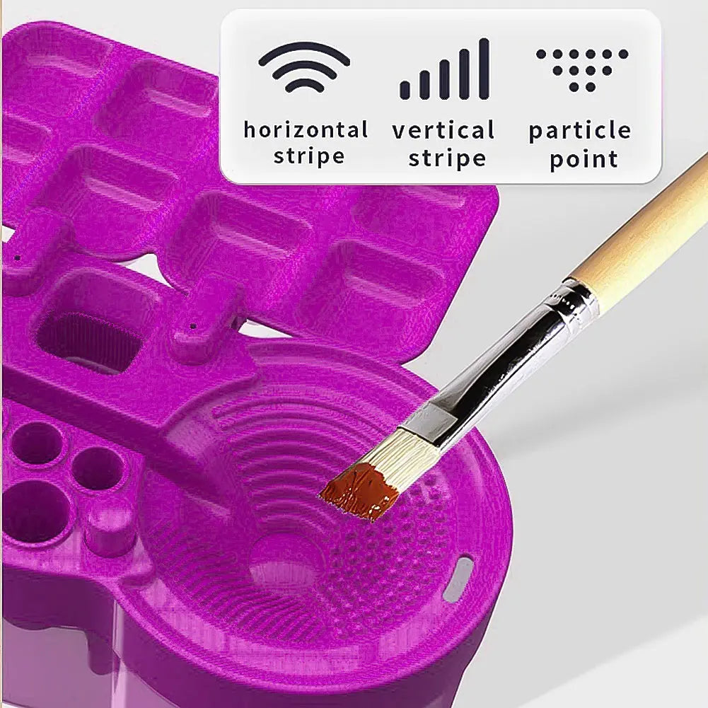 Paint Brush Cleaner with Drain Button Painting Brush Rinser Paint Brush Clean Device for Acrylic Water Based Painting Brush Adventure Better Life Store Store