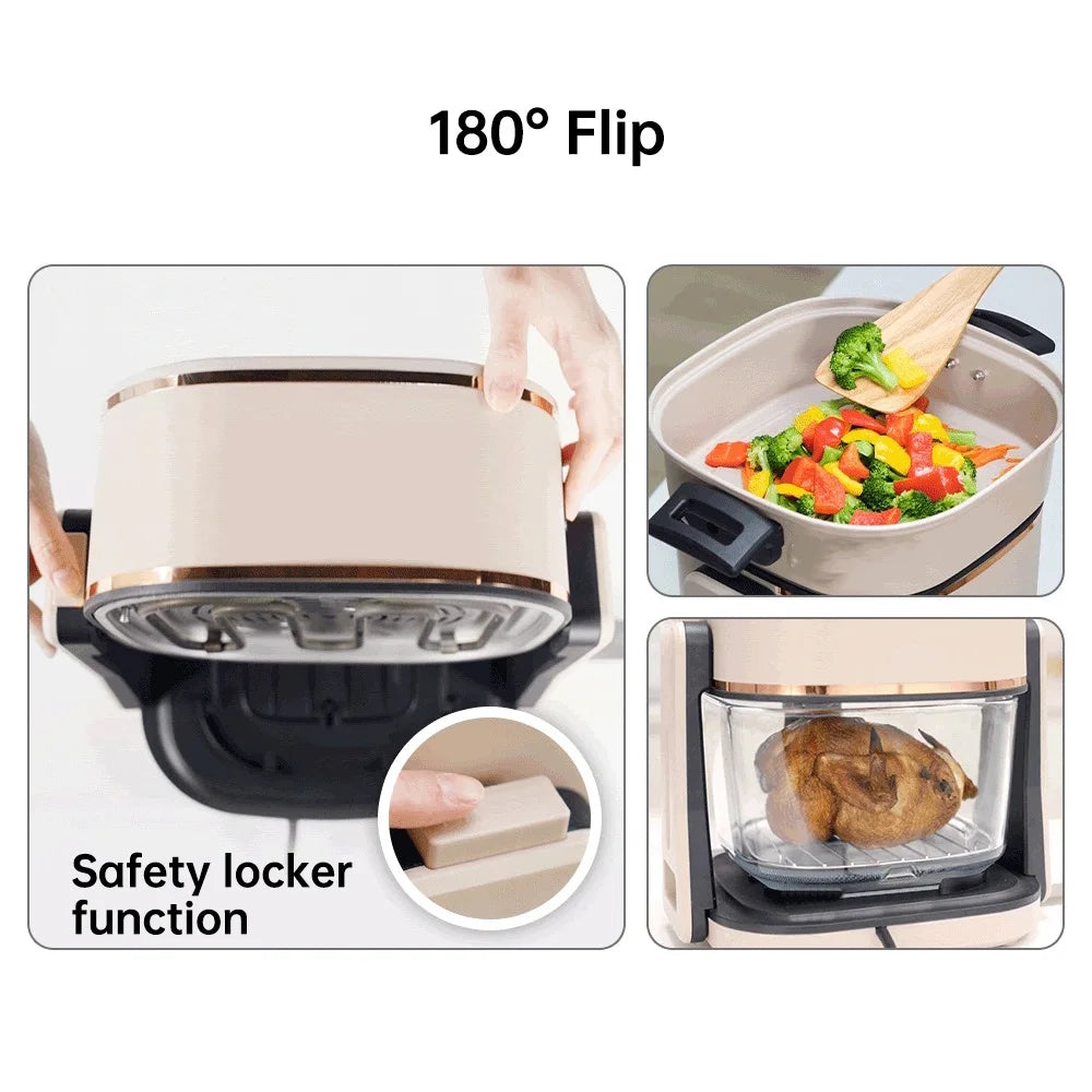 Oem Wholesale Home Transparent air Grill Fryer 3 in 1 Electric Hot Digital air Fryer