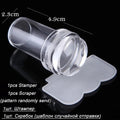 Jelly Silicone Transparent Nail Stamper Set with Scraper Stone's Store