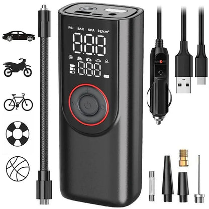 Wireless Tire Inflator Pump 6000mAh Electric Portable Car Air