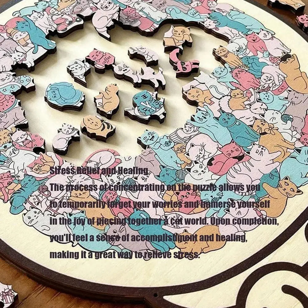 PurrfectMind™ – 135-Piece Calm Cat Puzzle 🐱