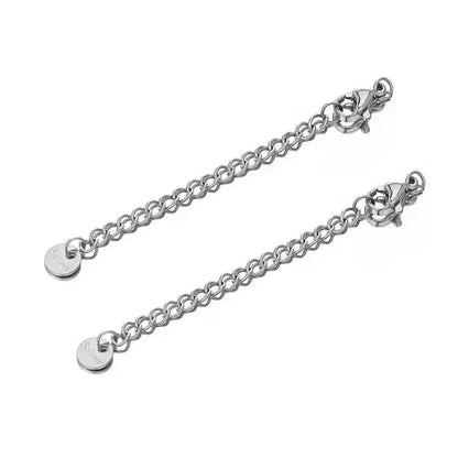 10pcs Gold Stainless Steel Extender Chains with Lobster Clasps for Jewelry Making