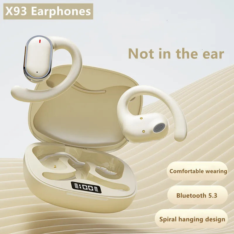 Original X93 OWS Bluetooth Earphones Sport Wireless Headphones with Mic Waterproof HiFi Stereo Wireless Earbuds Stone's Store