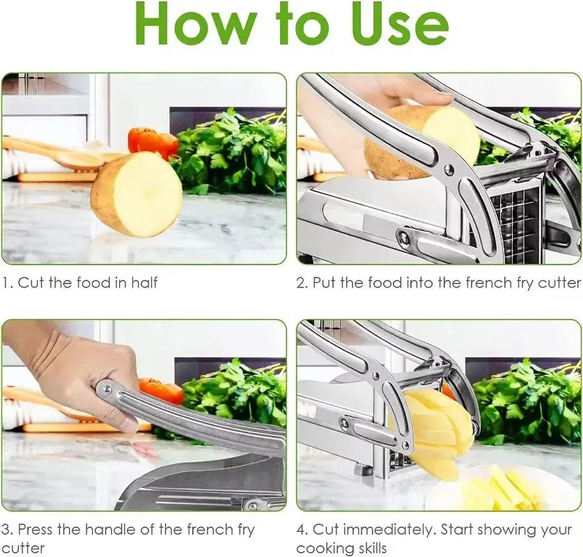 Vegetable Shredder Stainless Steel Potato Chips Maker Meat Chopper