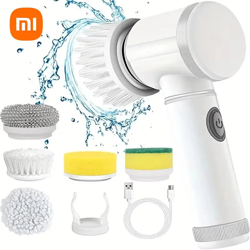 Xiaomi Cepillo de limpieza giratorio eléctrico 5 en 1 con 5 cabezales