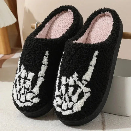 Cozy Halloween House Shoes Halloween Style Winter Cotton Slippers with