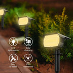 1/2/4PCS Solar Spot Light 68/72 LED Outdoor Garden Solar Landscape