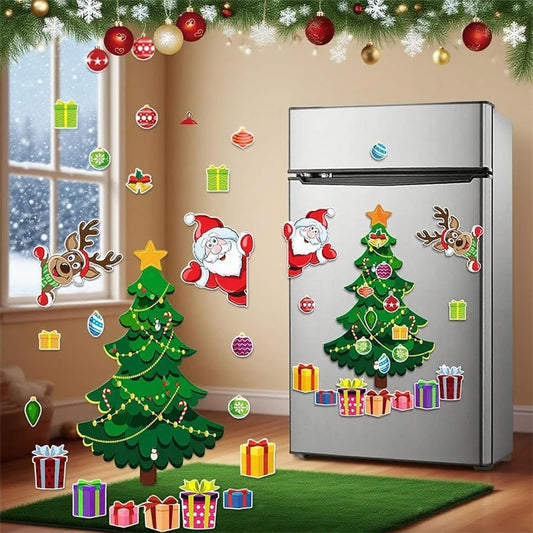 Festive Fridge Magnets – Holiday Sticker Set