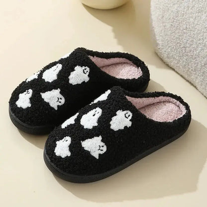 Cozy Halloween House Shoes Halloween Style Winter Cotton Slippers with