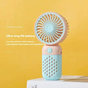  2024 New Handheld Charging Fan Cartoon Cute Small Student Charging