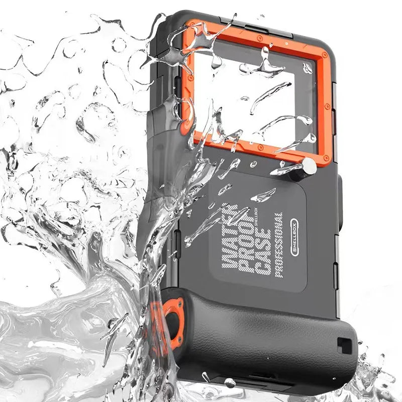 Fundas impermeables para teléfono y buceo de 15 m, natación de 50 pies, carcasa protectora premium y cordón para iPhone Samsung 6.8"