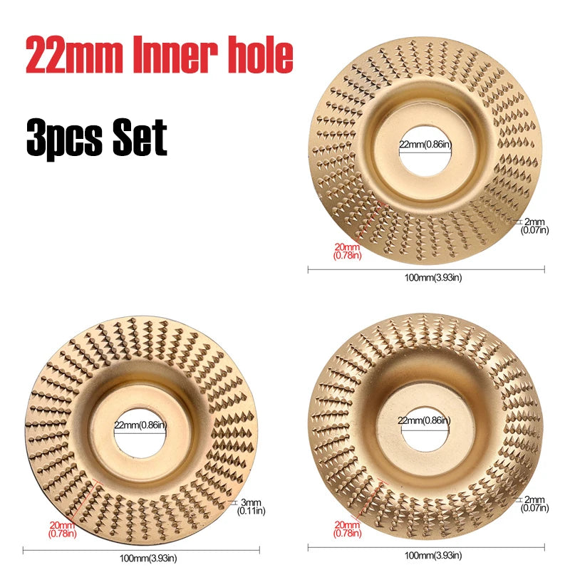 CarveMaster Disc Set for Fast Wood Shaping and Precision
