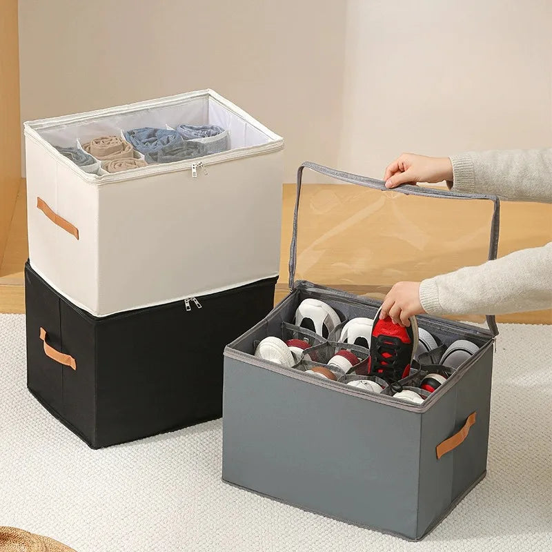 Neat Feet: Fabric Shoe Organizer Storage Box