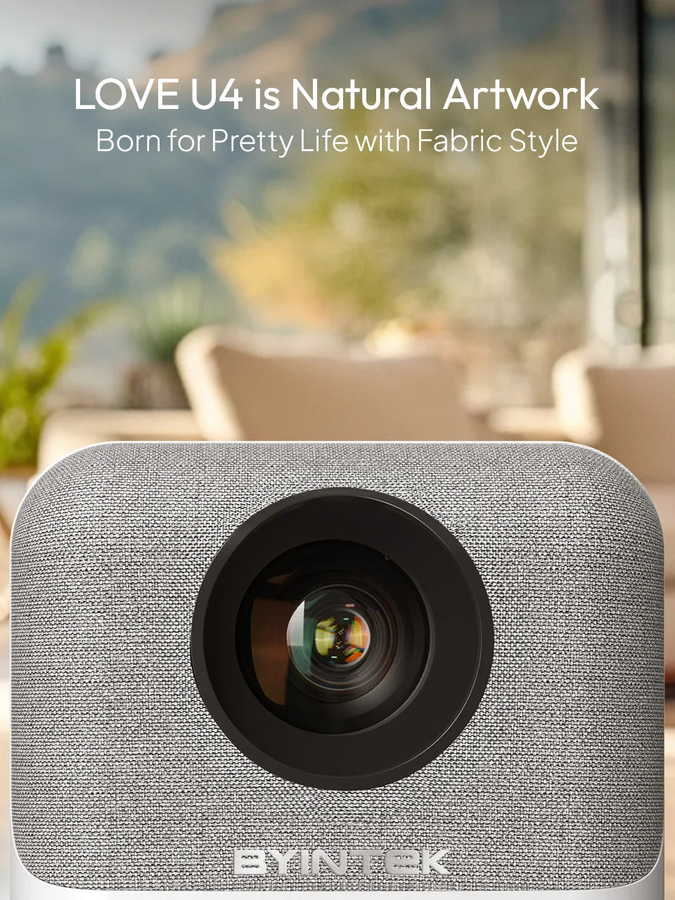 BYINTEK LOVE U4 Smart Mini Home Theater Projector 4K 1080P Video Android WIFI for Smartphone Cinema South Bay Evans General Store