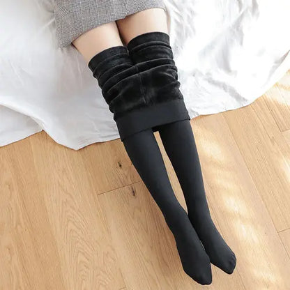 View details for Women Winter Leggings Warm Leggins High Waist Solid Color Velvet Women