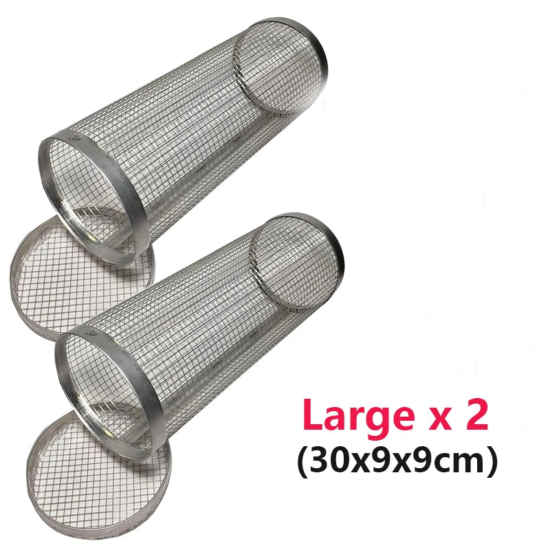 1PC BBQ Cage Rolling Stainless Steel Outdoor Grilling Basket Grill AliExpress