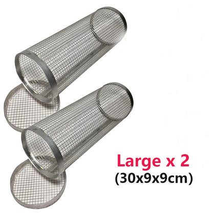 1PC BBQ Cage Rolling Stainless Steel Outdoor Grilling Basket Grill AliExpress