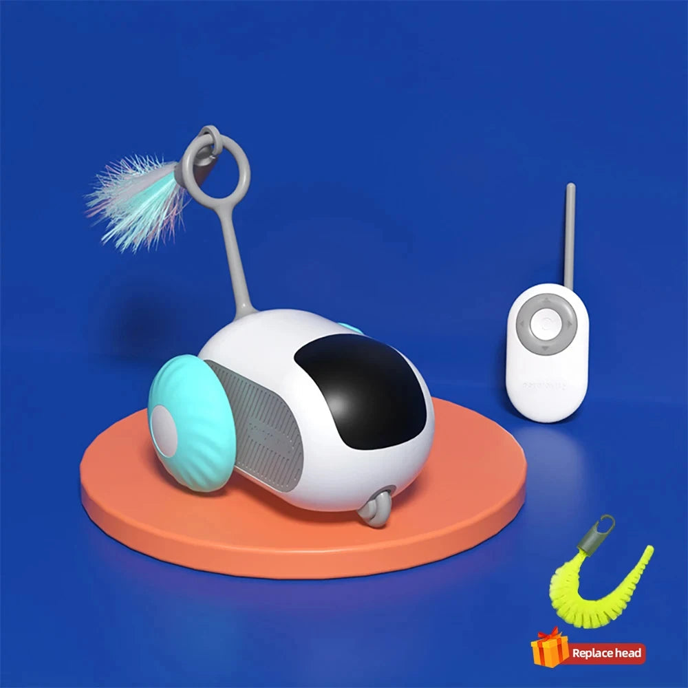 Smart Cat Toy 2 Modes Automatic Moving Remote Controlled Toy Car for Cats Dogs Interactive Playing Kitten Training Pet Supplies Stone's Store