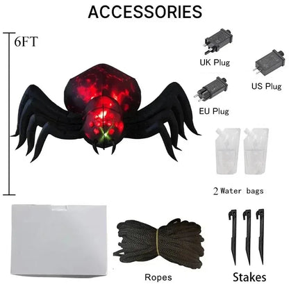 6FT Outdoor Holiday Decorations Halloween Inflatable Toys Shadowstalker Garden Party  Built-in LED Lights Up Ghost for Yard Lawn