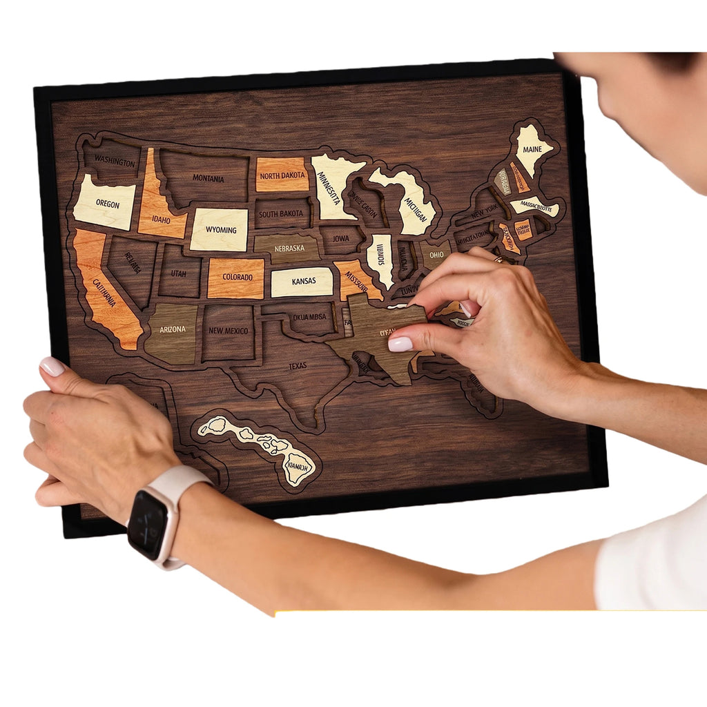 MapQuest™ USA Puzzle 🗺️✨ — Build Your Travel Memories