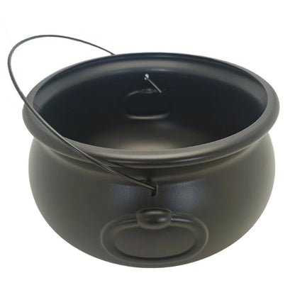 Oversized Witches Cauldron Kettle Candy Container 12" Sweets Bowl Bucket Halloween Party Accessories and Decoration