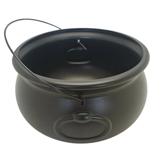 Oversized Witches Cauldron Kettle Candy Container 12" Sweets Bowl Bucket Halloween Party Accessories and Decoration