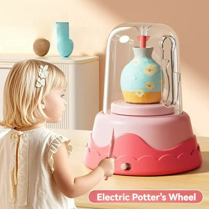 DIY Kids Pottery Wheel Kit Sculpting Clay Tools Arts Supplies AliExpress