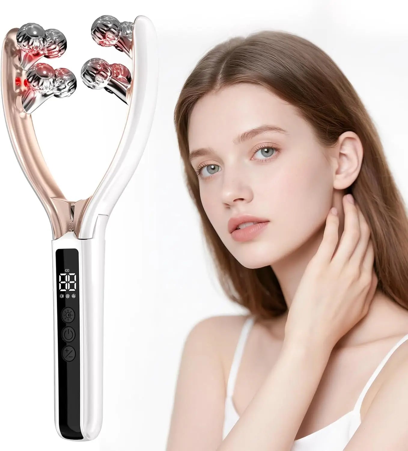 FaceSculpt™ EMS Beauty Roller 💖⚡ Lift Your V-Line