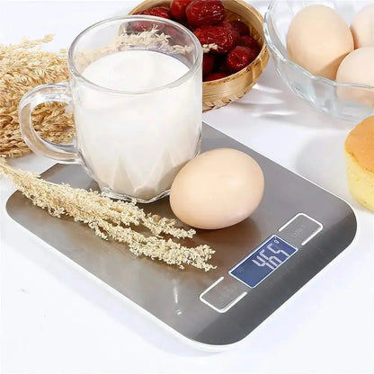 5kg/10kg Flat Kitchen Electronic Scale Baking Tea Gram Scale Household Kg Ingredients Weighing Scale Accurate Portable Scale Shop1103841118 Store