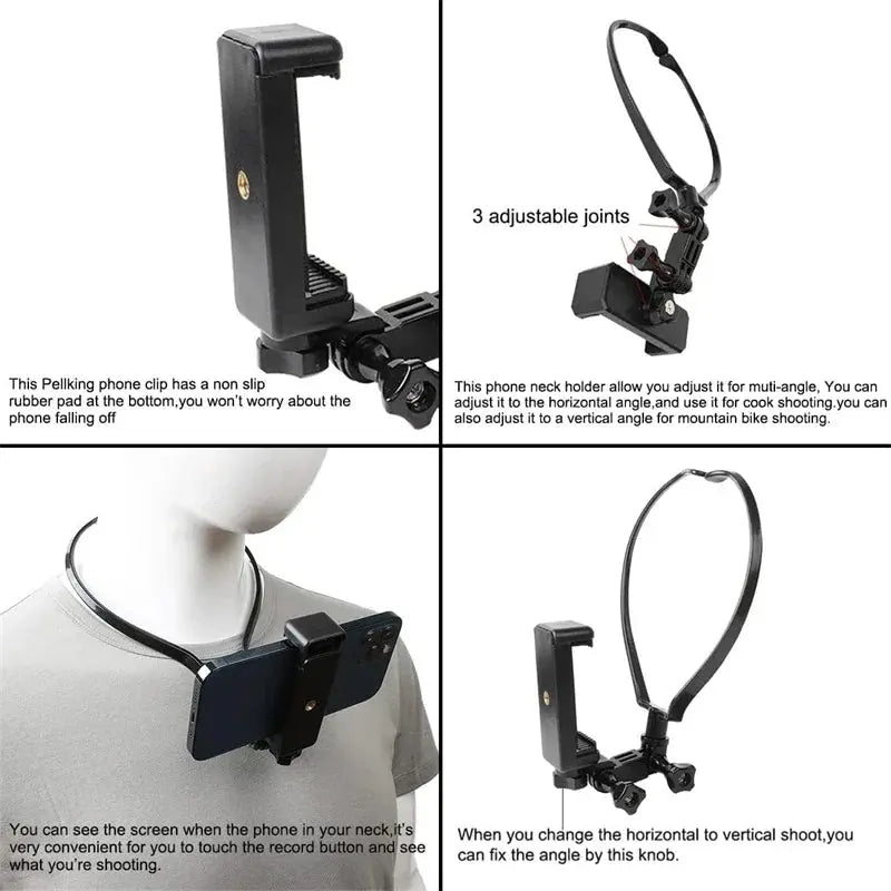 Hands Free Wearable Neck Holder Lazy Phone Stand Universal Hanging