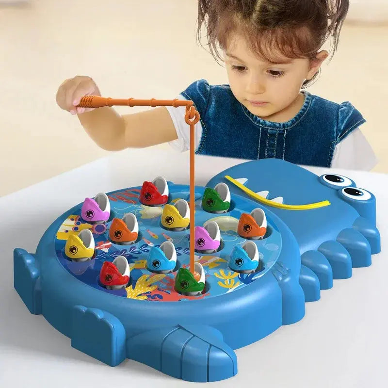 Dinosaur Simple Magnetic Fishing Toys Play Rod Game Toys for Children Baby Montessori with Rod Kids Educational Rotating Gift Sweet Kids Store