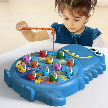Dinosaur Simple Magnetic Fishing Toys Play Rod Game Toys for Children Baby Montessori with Rod Kids Educational Rotating Gift Sweet Kids Store