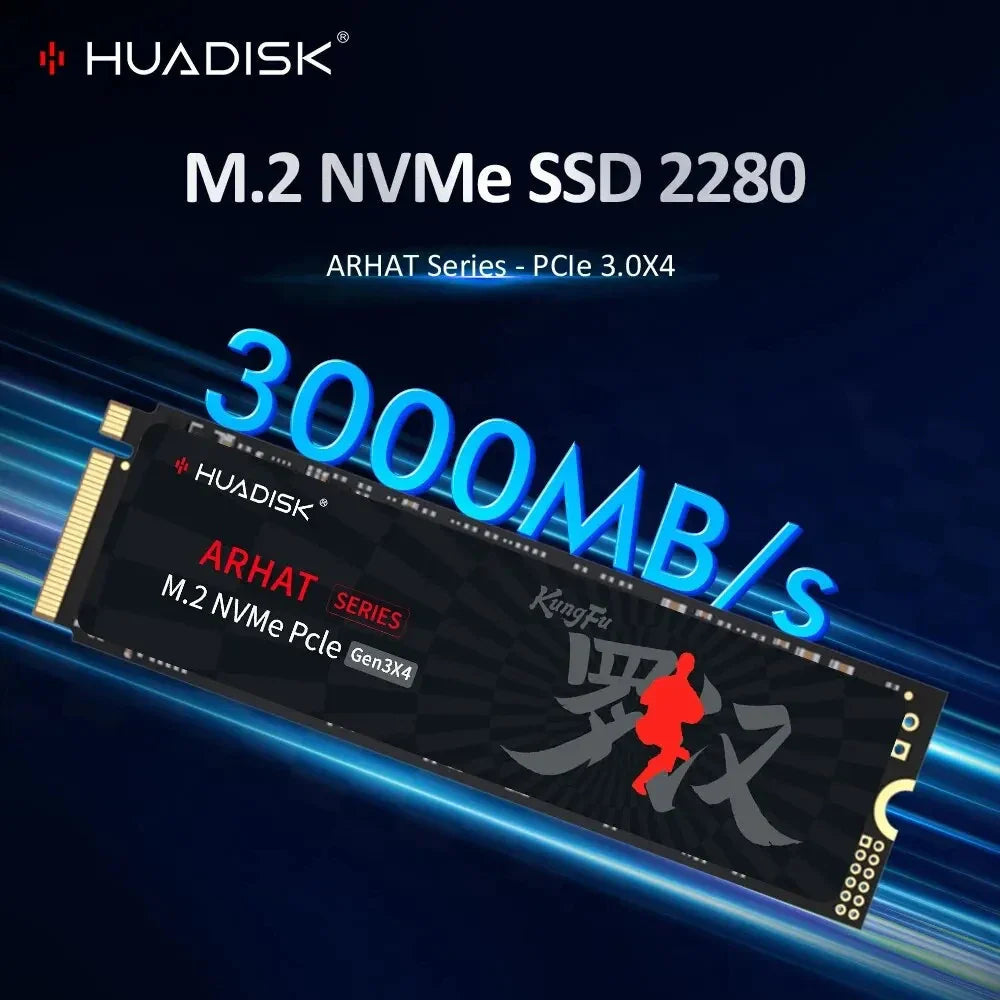 HUADISK M.2 NVMe PCIe SSD 128GB 256GB 512GB Hard Disk M2 NVMe 2280 1TB 2TB Internal Solid State Drive For Laptop Desktop SSD storage Store