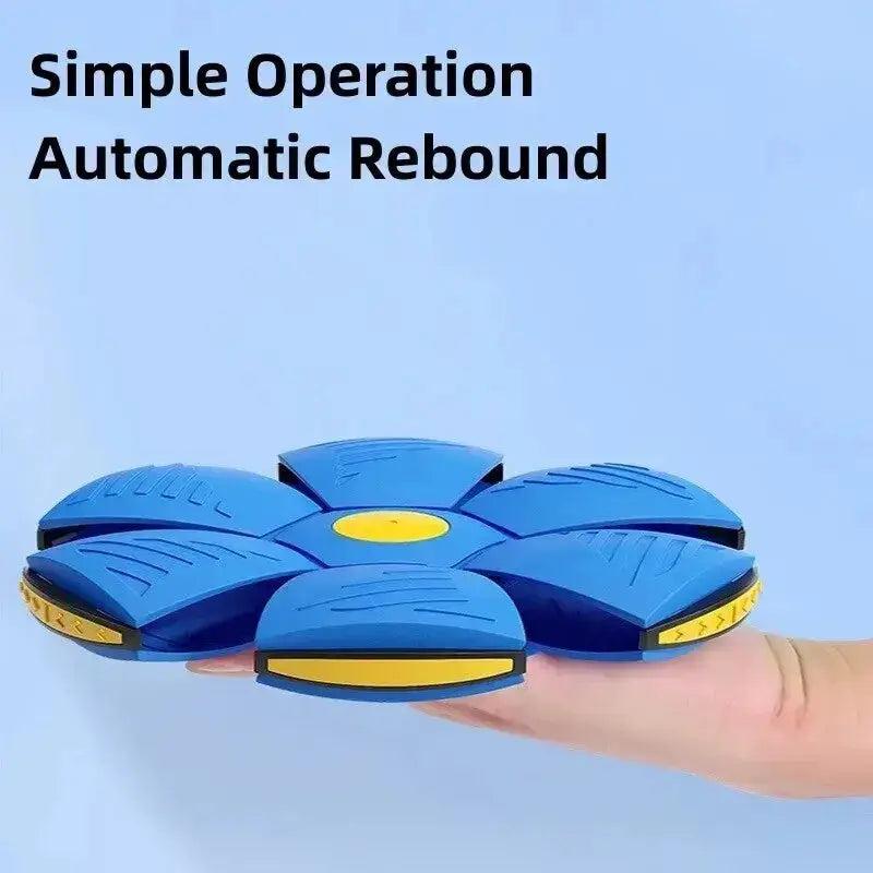 Blue Flying Saucer Ball Outdoor Parent Child Toy Foot Magic