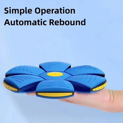 Blue Flying Saucer Ball Outdoor Parent Child Toy Foot Magic