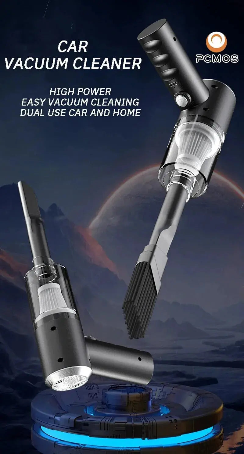 Wireless Vacuum Cleaner Dual Use for Home and Car 120W High Power Powerful Vacuum Cleaner Black PCMOS 1PC DaZhe Plus Store