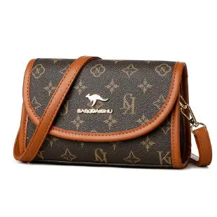 2025 Spring and Summer New High-end Bag Women's Trendy Retro Printed Letters Versatile Messenger Small Square Bag