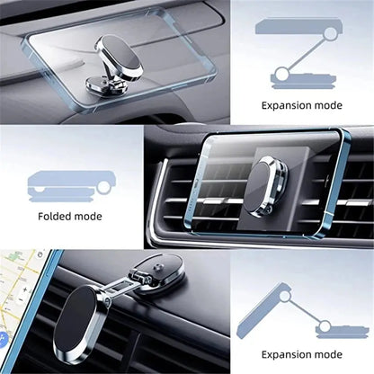 1080 Rotatable Magnetic Car Phone Holder Magnet Smartphone Support GPS