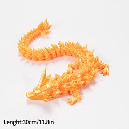 FlexiCrystal Dragon: 3D-Printed Magic in Motion Creatinglife Store