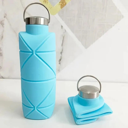1Pc 750Ml Collapsible Water Bottle Leakproof Valve Reusable Silicone AliExpress