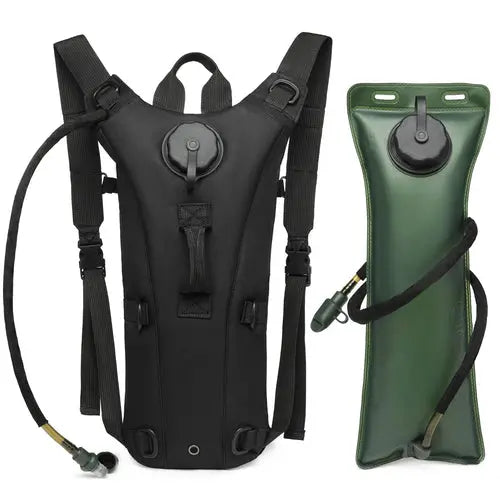 Tactical Water Hydration Pack - Military Class Camel Backpack with 3L