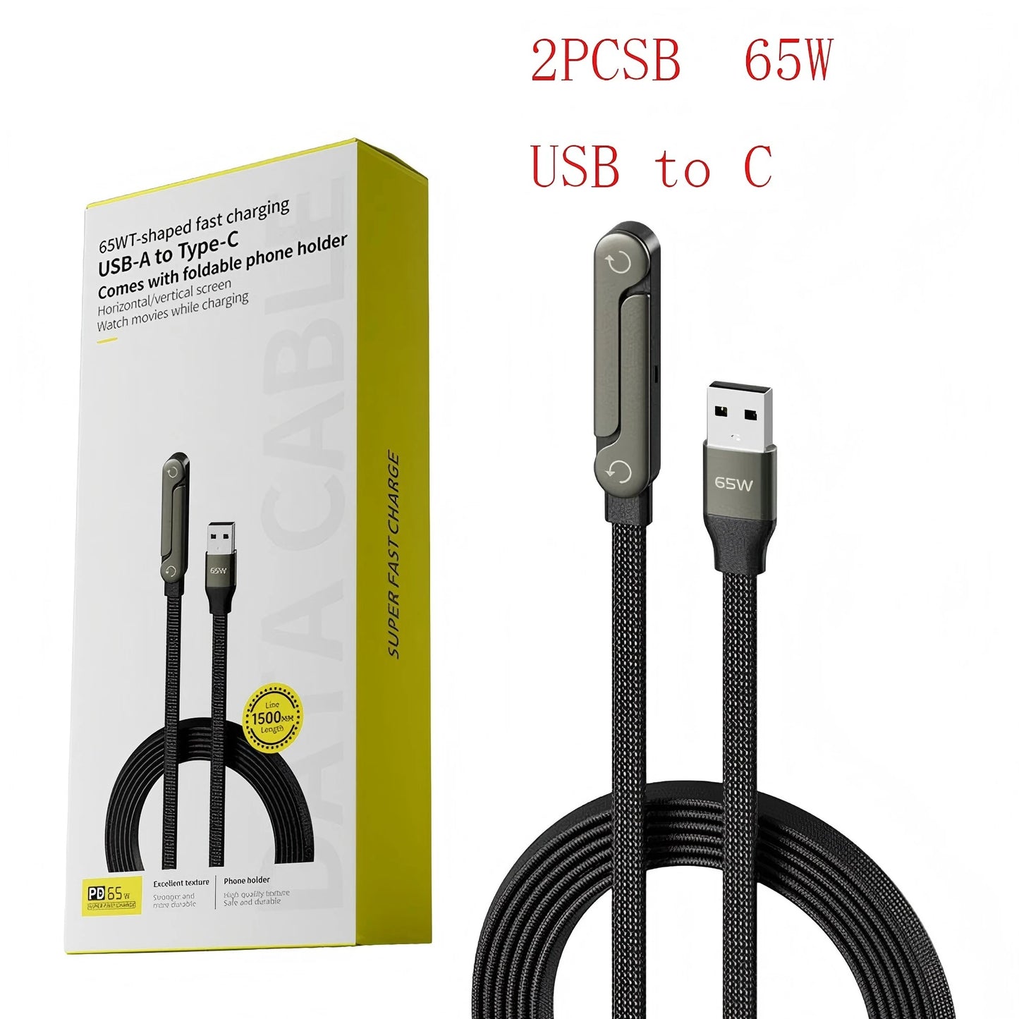 PowerProp™ 240W Stand Cable ⚡📱 Charge Fast. Stand Smart.
