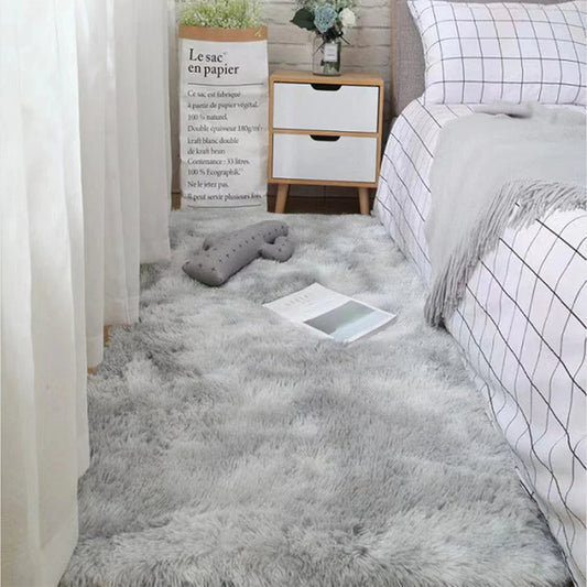 Soft Area Rugs Bedroom Carpet Fluffy Non-slip Tie-Dyed Fuzzy Shag Plush Soft Shaggy Bedside Rug Living Room Carpet Shop1103833493 Store