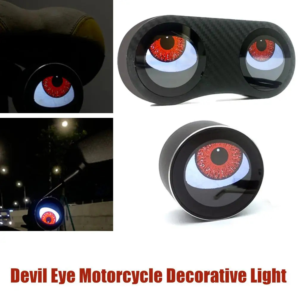 Bicycle Tail Rear Light Motorcycle Devil Eye Rear Light Waterproof USB Cycling Taillight Bike LED Lights Motorbike Accessories