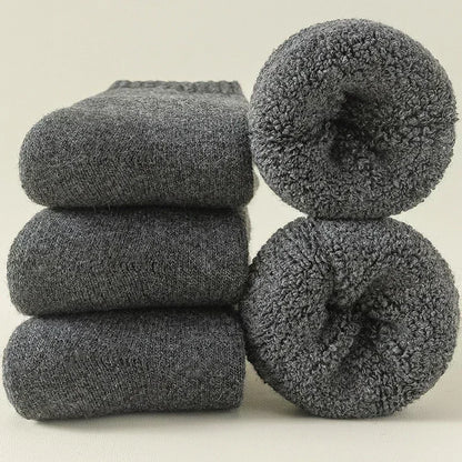 CozyCloud™ Fleece Wool Socks – Ultimate Winter Warmth