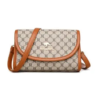2025 Spring and Summer New High-end Bag Women's Trendy Retro Printed Letters Versatile Messenger Small Square Bag