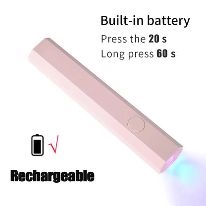 YIKOOLIN Mini Nail Lamp with LED Display Portable Mini UV Light for Gel Nails with 2 Timers Fast Charging Small UV Light YIKOOLIN Official Store