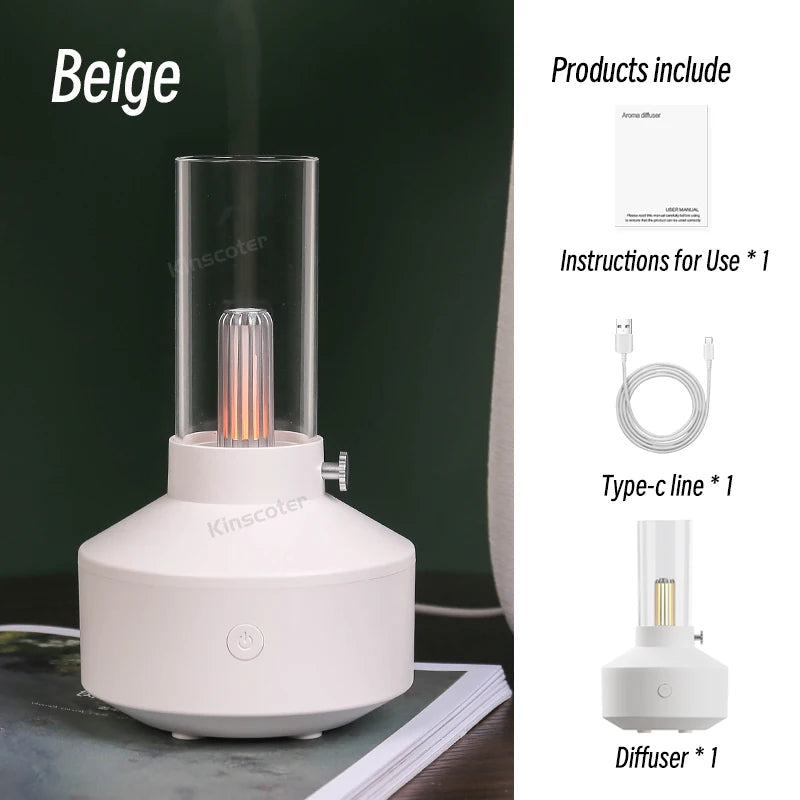 KINSCOTER Portable Mini Aroma Diffuser USB Air Humidifier Essential Oil Night Light Cold Mist Maker Sprayer for Home Gift HUMI Store