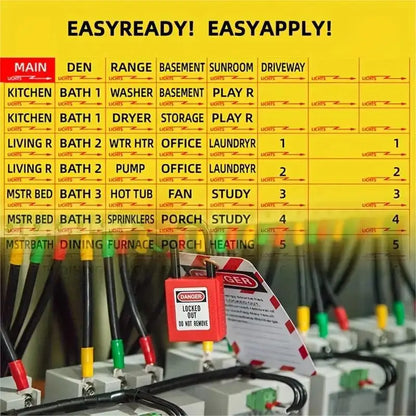 VoltVault Labels – No More Guesswork, Just Flip & Know!
