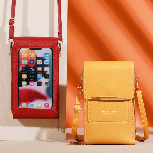 Bolso cruzado TouchCarry™ 📱✨ — Usa tu teléfono sin sacarlo